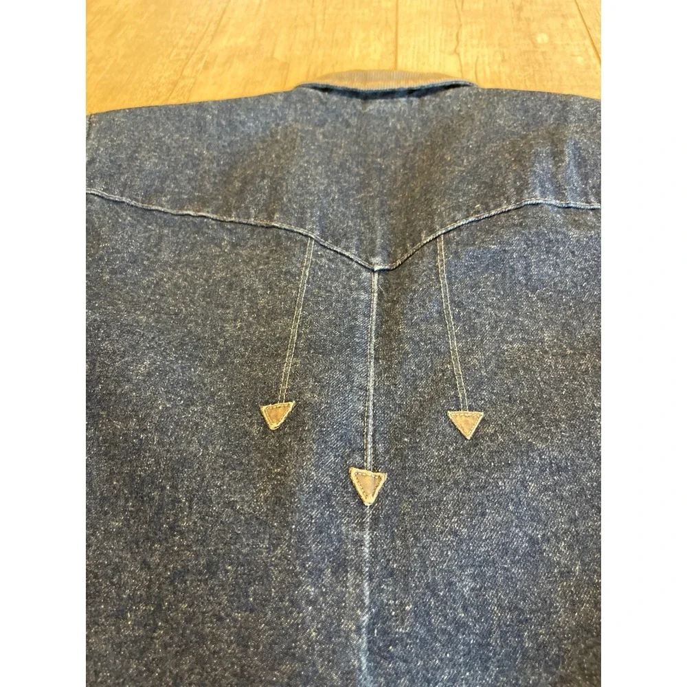 Pioneer Wear Mens Denim Western Blazer Corduroy Trim Blue Jacket Size 42 541 937